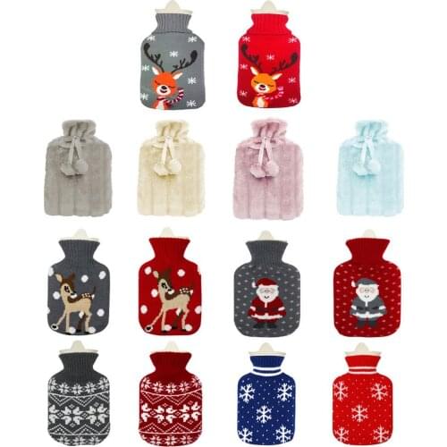 New 1800ML Portable Rubber Thick Hand Warmer Hot Water Bottles Winter Warm Water Bottle Girls Pocket Hand Feet Hot Water Bags
