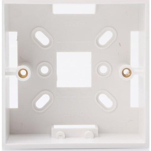 Pure White Wiring Bottom Boxes 2 Pieces/Lot 86x86mm Surface Mounted ABS Case Wall Box Free Shipping