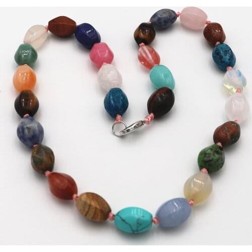 Popular Necklace Natural Crystal Jointed Malachite Tiger Eye Round Beads for DIY Handmade Jewelry Making, Necklaces, Necklaces