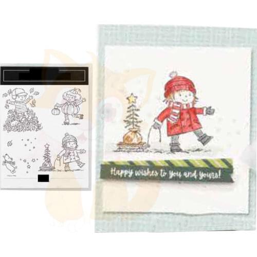 SEASONS OF FUN METAL Cutting Dies Silicone Stamps Scrapbooking New Make Photo Album Card DIY Paper Embossing Craft Supplies 2021