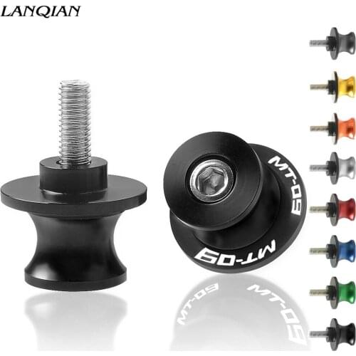 1 Pair Motorcycle Accessories Swingarm Spool Sliders 6mm Swing Arm Spools Slider Screw For Yamaha MT-09 MT09 MT 09 MT07 MT-10
