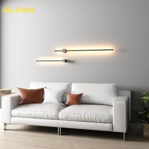 Modern E27 Wall Lamps Nordic Background Dimmable Wall Light Bedroom Bedside Lamp Kitchen Home Decor Wall Sconce Light Fixtures