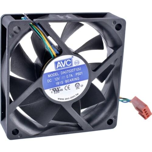 COOLING REVOLUTION DA07020T12U 70mm fan 7020 70x70x20mm 7cm 12V 0.70A Computer CPU 4-wire 4pin PWM air volume cooling fan