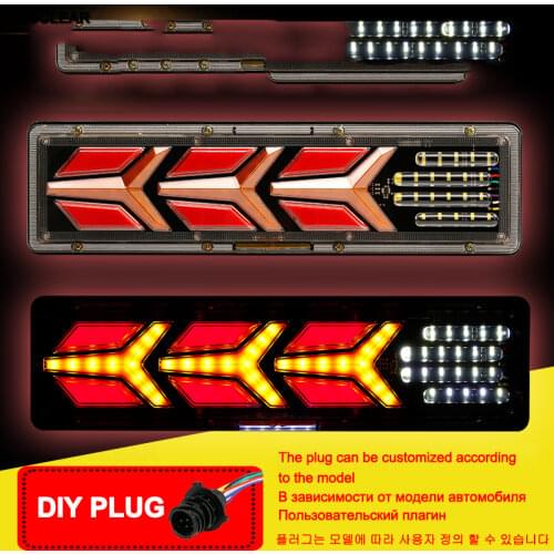 Lorry Truck Van Led Rear Tail Light Warning Lights Waterproof Rear Lamp Tailight Stop Reverse For Trailer Caravans Ute Campers