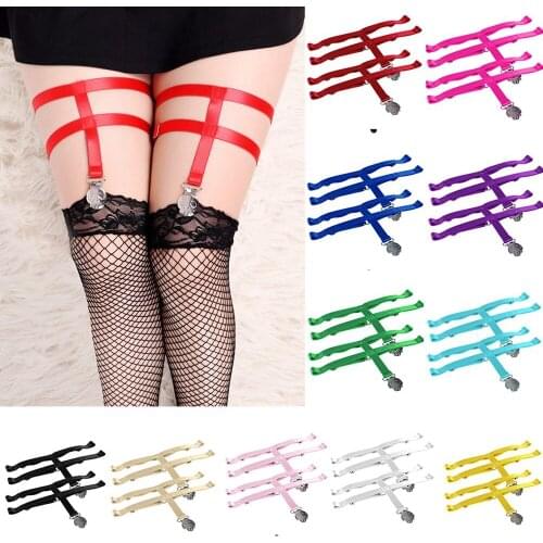 Womens Suspender Thigh Ring Garter Sexy Harness Fashion Elasticity Cosplay Leg Garter Belts Bdsm Elastic Tight Bondage Strap Leg