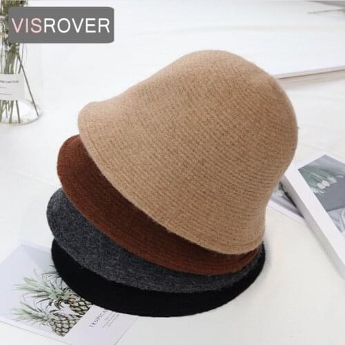 VISROVER 7 Colorway Unisex 100% wool Woman Winter Hat Mocha Autumn Bonnet Real wool Man Woman Warm Skullies Gift Wholesales