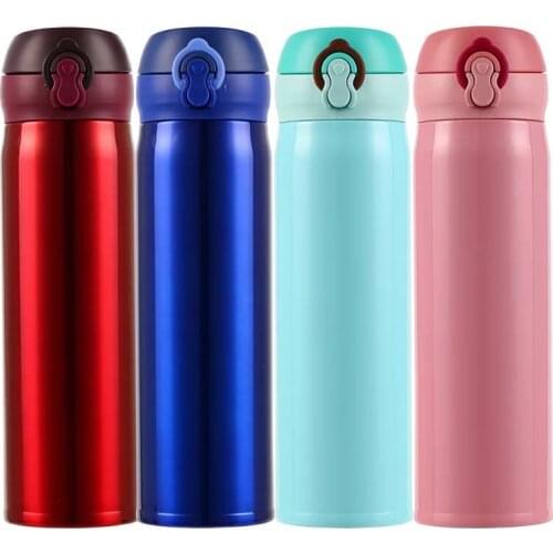 1PC 350ml 500Ml Thermoses Cup Stainless Steel Bottle Vacuum Flasks Garrafa Termica Infantil My Bottle Thermo Coffee Mug KK 3054