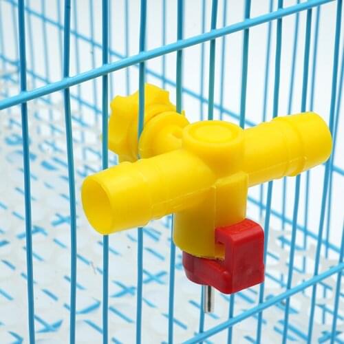 2pcs chicken nipple T-type nipple drinker Automatic rabbit water pipe breeding drinking water tools Poulty hanging cup drinker