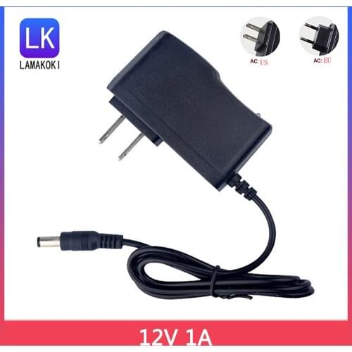 3m cable 3 meter line AC 100-240V DC 12V 1A 1000ma AC/DC Adapter 12 V Volt Charger Power Supply For LED strip CCTV Camera