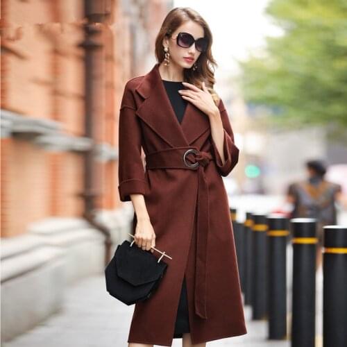 300% Wool Coat Female Jacket 2020 Winter Jacket Women Double Side Coats Korean Long Jackets Chaqueta Mujer MY3980
