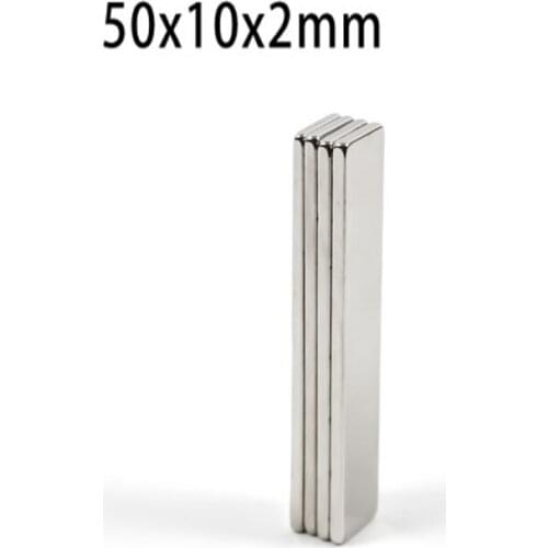 50 x 10 x 2 mm Neodymium Magnets N35 NdFeB Strong Rare Earth Magnet 5/10/20/50 PCS