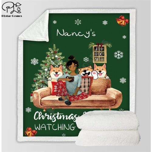 Marry Christmas 3d printed fleece blanket for Beds Hiking Picnic Thick Quilt Fashionable Bedspread Sherpa Throw Blanket 02