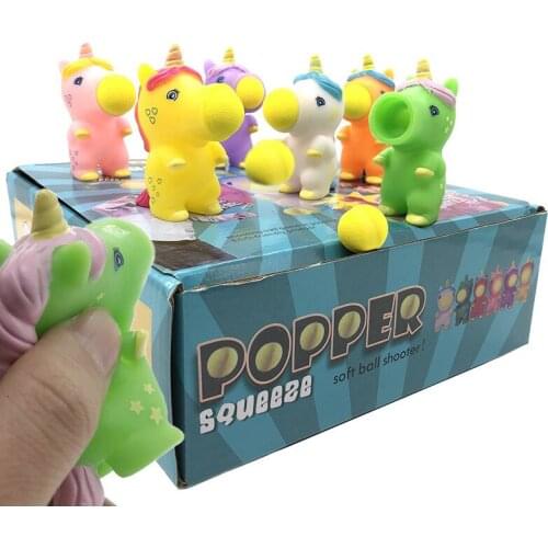 New Pattern Cartoon Animal Unicorn Extrusion Puke Doll Toys Tricky Vent Shell Beast Heat Sell hand spinner