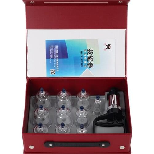 Quality 10 pcs acupuncture massage Therapy Cupping set Moisture Absorber Anti Cellulite Vacuum Cupping