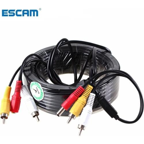 5M / 10M / 15M / 20M Security CCTV Coaxial Cable AV Power Audio CCTV Camera Cable For the Surveillance System