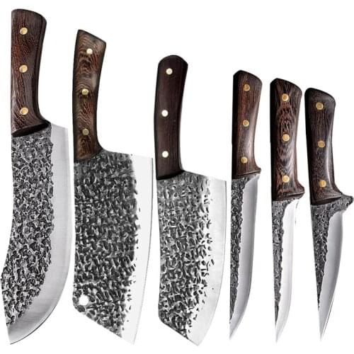 Hand-forged deboning knife Stainless steel butcher knife Meat cleaver Fish slicing knife Kitchen cooking tools