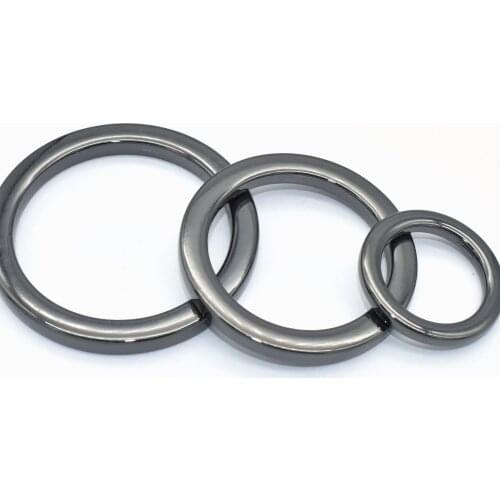 O Ring Gunmetal Loop Buckle 19/32/38mm Zinc Alloy O Clasp Ring DIY Jewelry Charm Accessories Strap Belt Purse Handbag Hardware