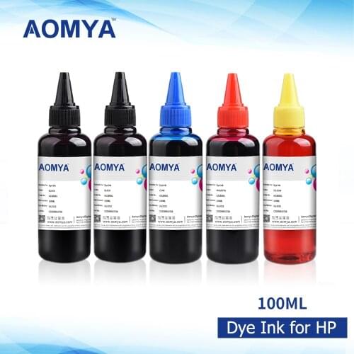 5 Colorsx100ml Aomya Printer Ink Refill Kit Compatible For HP 178 364 564 862 Ink Refillable Cartridge