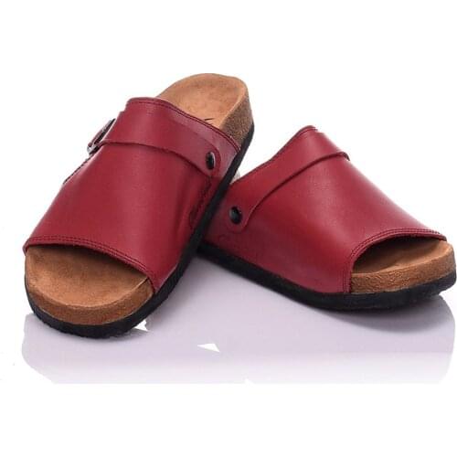 Moosefield Genuine Leather Summer season new model Open toe Womens Slippers MD-10MMF-01 Womens slippers