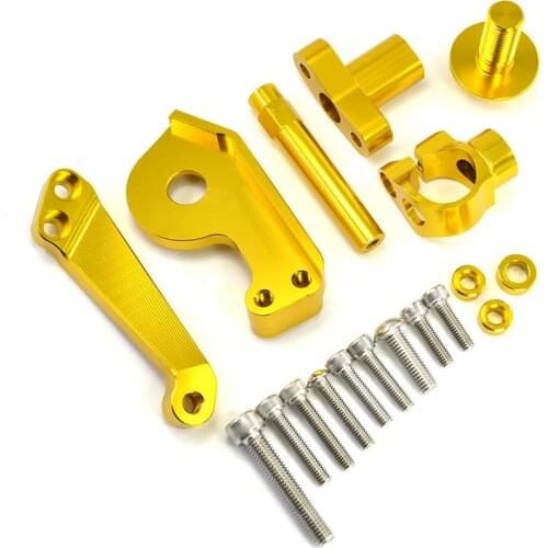 BJMOTO Motorcycle CNC Steering Damper Mounting Kits Stabilizer For Yamaha YZF R3 2015 -2018 YZF-R3 ABS 2018 Support Kit