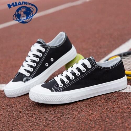 2018 New White Canvas Sneaker Shoes Female Spring Summer shoes Laces Women Casual Shoes Students tenis feminino JDD12