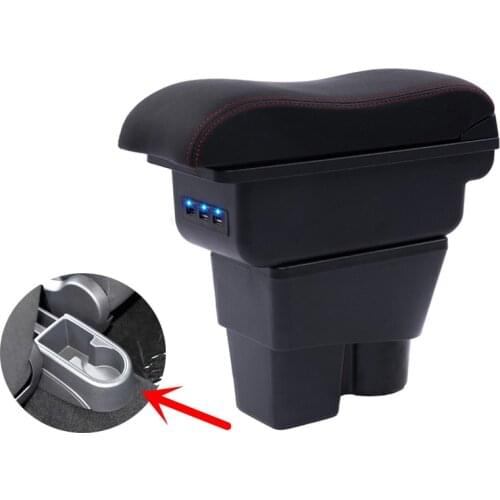 For Skoda Fabia/fabia 2 armrest box central Store content box cup holder interior car-styling decoration accessory 08-17