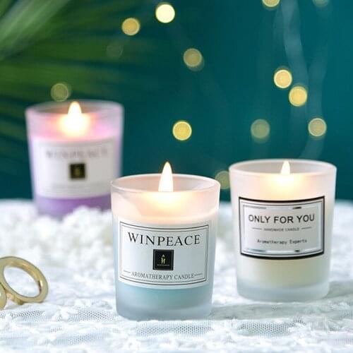 Romantic Scented Candle Small Jar Aromatherapy Candle Natural Soy Wax Candles and made of eco-friendly soy wax