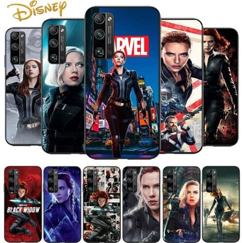 Black Widow cool for Huawei Honor V30 20 Pro X10 9S 9A 9C 9X 8X 10 9 Lite 8 7 Pro Silicone Soft Black Phone Case