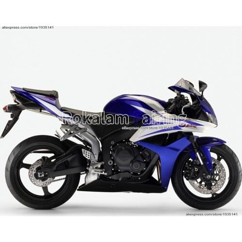 Blue Black White ABS Body Kit For Honda CBR600RR F5 2007 2008 CBR 600 RR 07 08 Motobike Fairing (Injection molding)