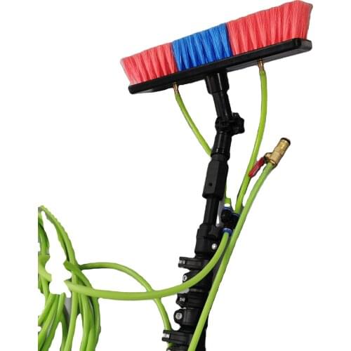 Solar panel cleaning system Carbon fiber telescopic pole for solar panel cleaning brush and hose 5 meters long