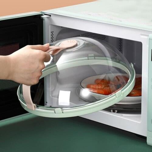Professional Microwave Food Anti-Sputtering Cover With Handle Heat Resistant Lid for Microwave Food Dropshipping