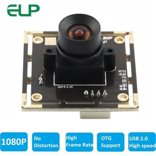 ELP No Distortion Lens USB Webcam Module1080P 2MP 30fps/60fps /120fps High FPS Full HD Camera USB For Kiosk,POS System