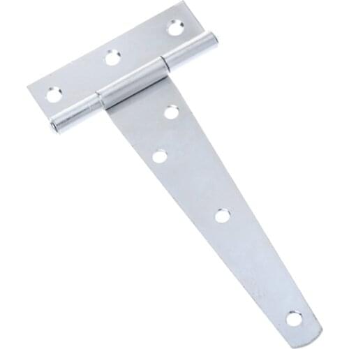 2021 New White Zinc T Shape Triangle Hinge Cabinet Shed Wooden Door Gate Hinges Hardware