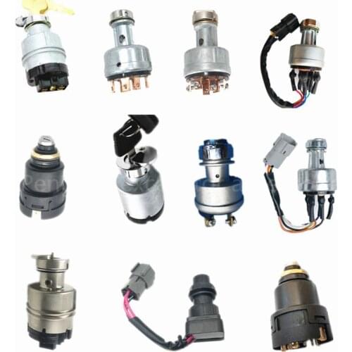 Free Shipping Tobacco Pipe Daewoo Kubota Yamakawa Smart CAT320/330B/C/D Starter Lock Ignition Switch Electric Door Lock Battery