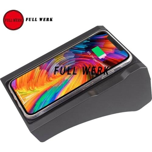 1 pc 10W Car Wireless Charger Adapter Phone Fast Charging Holder Support Mount for BMW X5 2018-2020 Interior Accessories Black