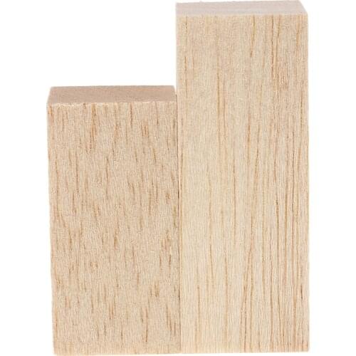 Balsa Wood Blocks DIY Modelling Craft Wood Working Materials 5pieces 60/80mm