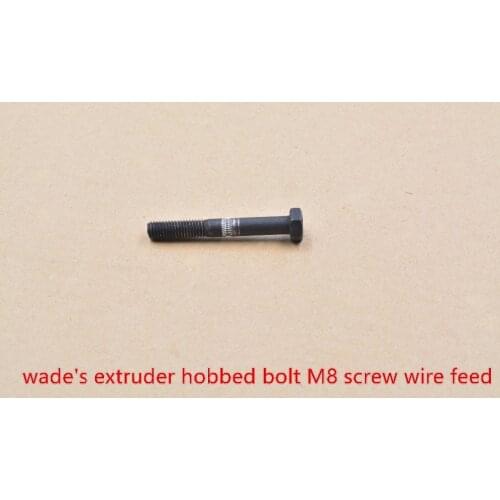 3d printer reprap wades extruder hobbed bolt M8 screw wire feed teeth space 1mm for 3mm,1.75mm ABS PLA