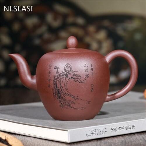Yixing tea pot Purple Clay filter Teapots Authentic Teaware beauty kettle Raw ore Handmade Customized Tea set Drinkware 260ml
