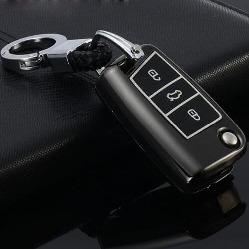 Zinc alloy+Luminous Car Remote Key Case Cover For Skoda Octavia 2 A5 Superb A7 Kodiaq Yeti Rapid Karoq For SEAT Ateca Leon Ibiza
