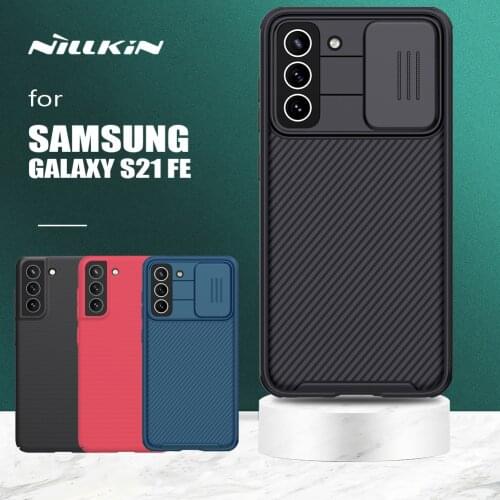 Nillkin for Samsung Galaxy S21 FE Case Camshield Slide Camera Protection Hard Back Cover Frosted Shield for Samsung S21 FE 2021