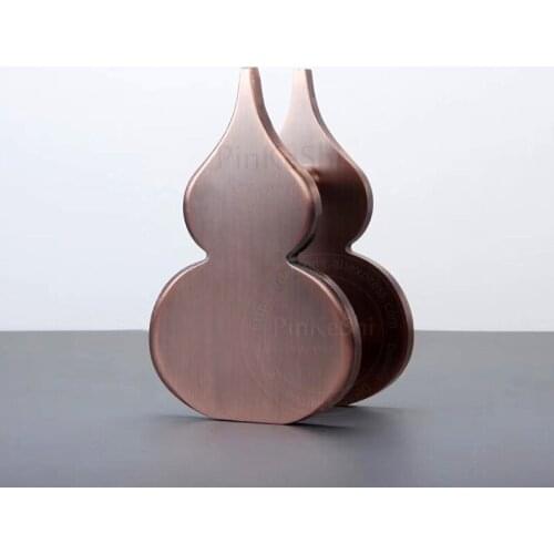 Engraving gourd shape Antique glass door handles wooden door handle modern hotel clubs semicircular bronze door handles