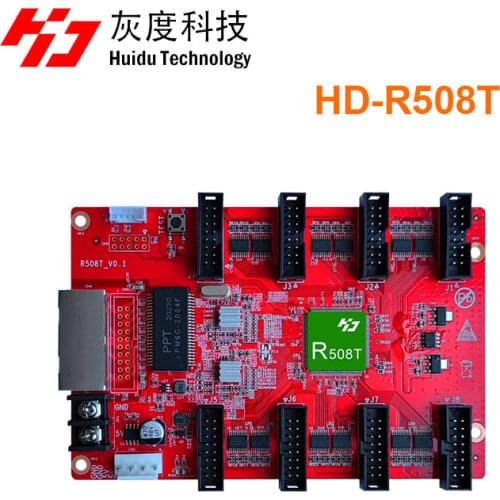 HD-R508 huidu full color receiving card with HUB75E port for video wall panels full color led display