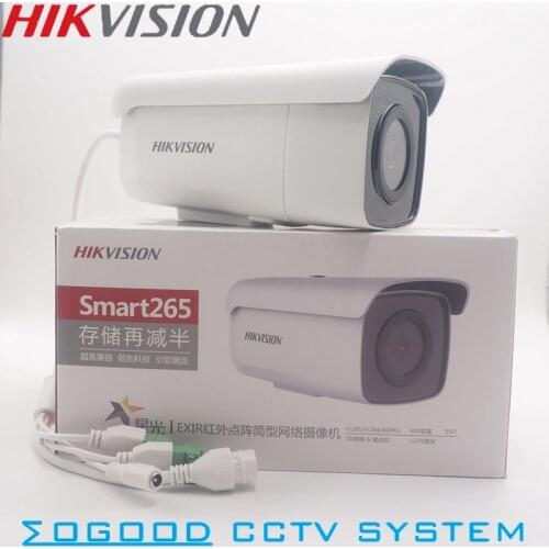 Hikvision EZVIZ Chinese Version DS-2CD3T86F(D)WDV2-I3S/I5S H.265 8MP Outdoor PoE IP Bullet Camera Support ONVIF Alarm Audio IR