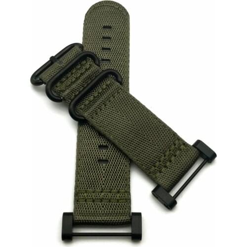 Green Black Ring For Suunto Core Series Traverse Watch Band Strap Nylon Zulu Watchband 24MM And Adapters And 2Pcs Screwdriver