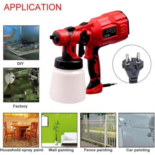 220V 800ML Electric Spray Gun High Power Home Electric Painting Airbrush 1.8mm 550W Spray Gun Paint Sprayers Woodworking Sprayer