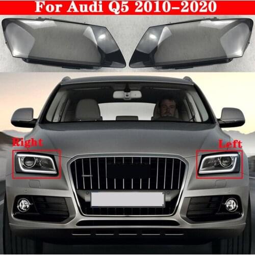 For Audi Q5 2010-2020 Car Front Headlight Cover Auto Headlamp Lampshade Lampcover Head Lamp light covers glass Lens Shell Caps