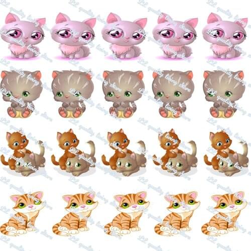 WL 2‘’Cartoon Cat Printing Grosgrain Ribbon Gift Wrap Bowknot Party Decoration Craft Supplies Wholesale Dog Animal Collar