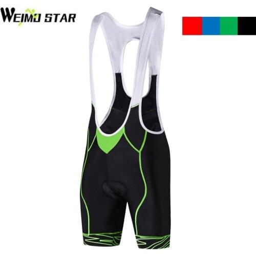 WEIMOSTAR Mens Cycling Bib Shorts Outdoor Sports MTB Bike Ropa Ciclismo Breathable Bicycle Shorts Gel Padded Bib Shorts Tights