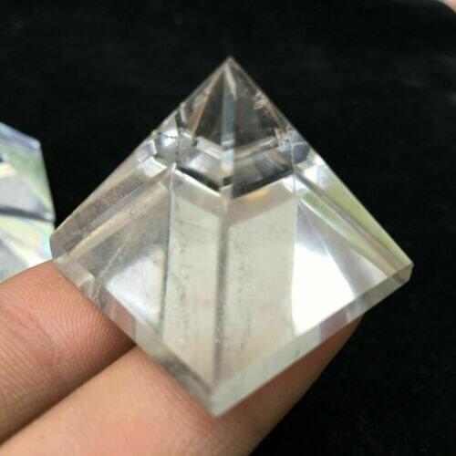 Natuurlijke quartz crystal cut polijsten piramide natuurlijke kristal reiki healing