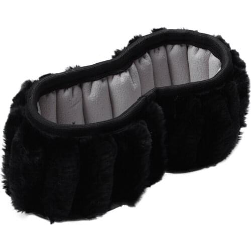 Steering-Wheel Plush Car Steering Wheel Covers Winter Faux Fur Hand Brake and Gear Cover Set Car Interior Accessories Universal